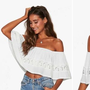 L space wave bandeau top